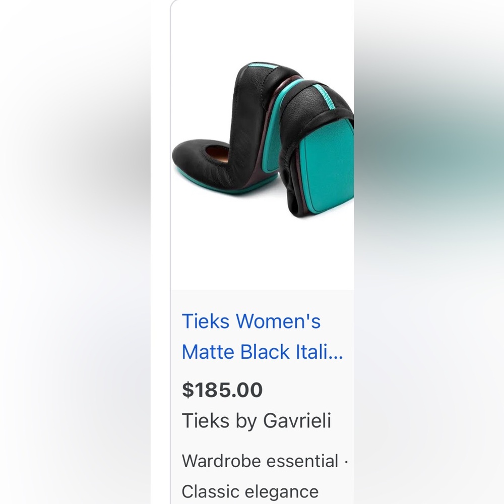 Tieks size 7 BLK